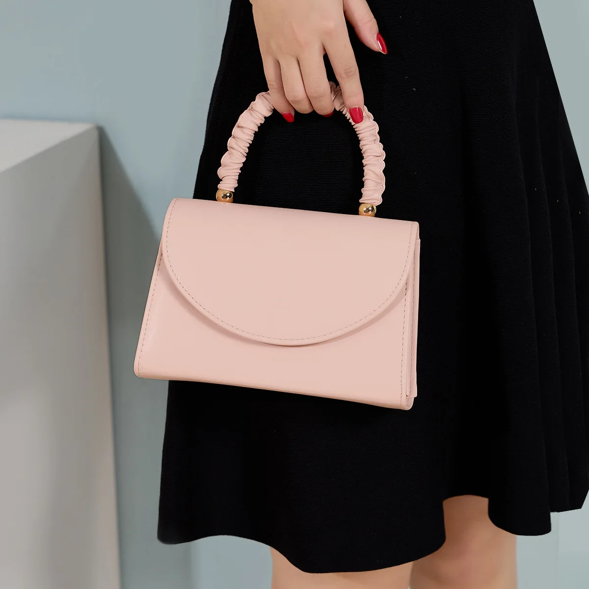 Women's Leather Rectangular Bags 2024 Summer New Luxury Designer Handbags Wedding Banquet Chain Shoulder Bag for Female
