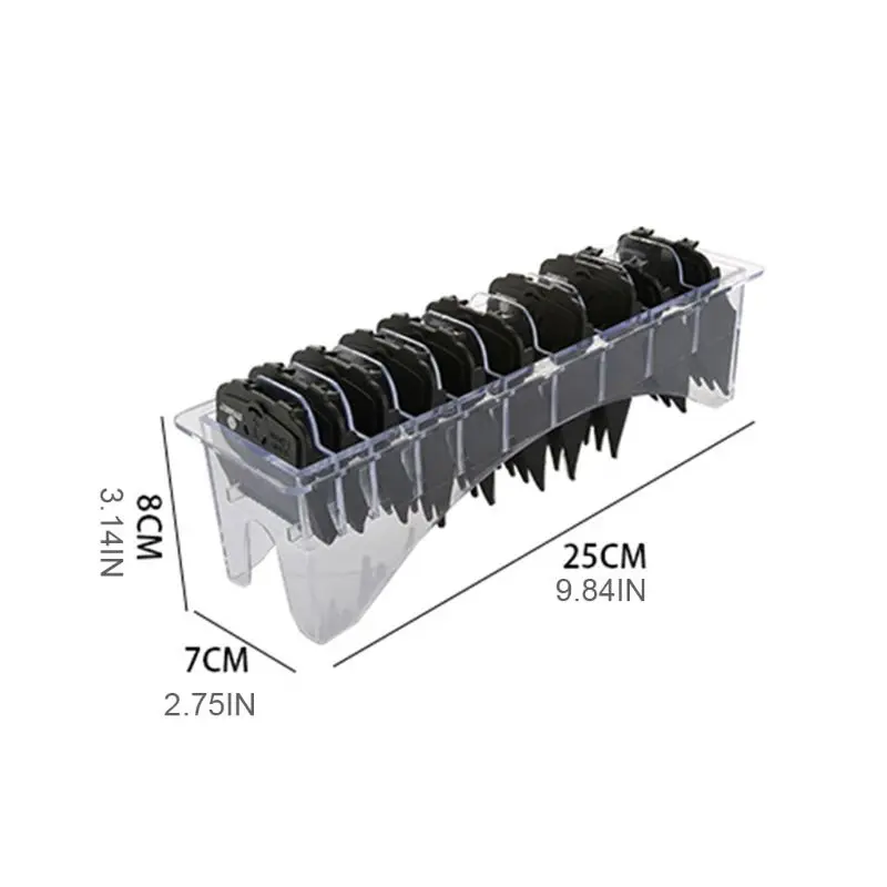10PCS Hair Combs Guide Plastic Hairs Trimmer Limit Comb Attachments Cutting Tool 6