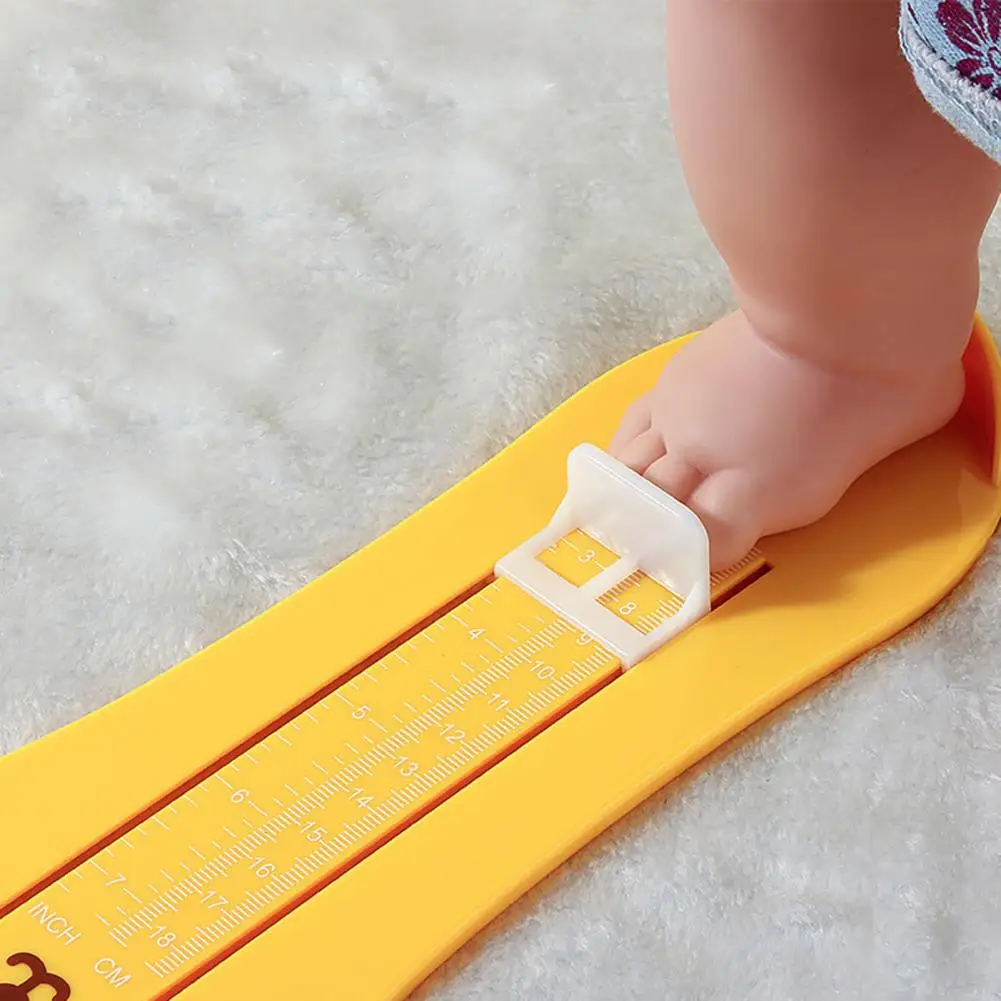 24*8.5cm Cartoon Bear Foot Measuring Device Length Measure Gauge Shoe Sizer Ruler Home Feet Measurer Accurate Measurement Chart
