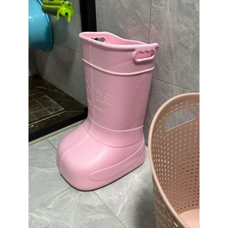 

Ancient Testament foot soaking bucket, calf foot bath basin, pink shape, foot washing bucket, foot bath bucket, constant tempera