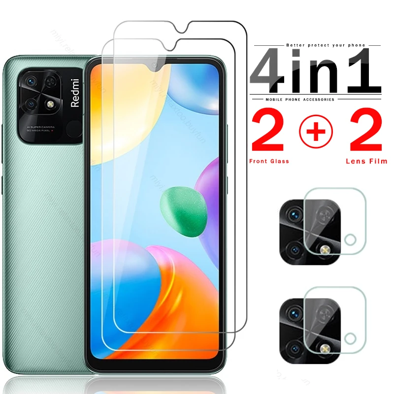 Redmi-10C Glass 1to4 Camera Glass For Xiaomi Redmi 10C Protective Glass Redmy 10C 10 C 10A Redmi10C Screen Protectors Film Cover