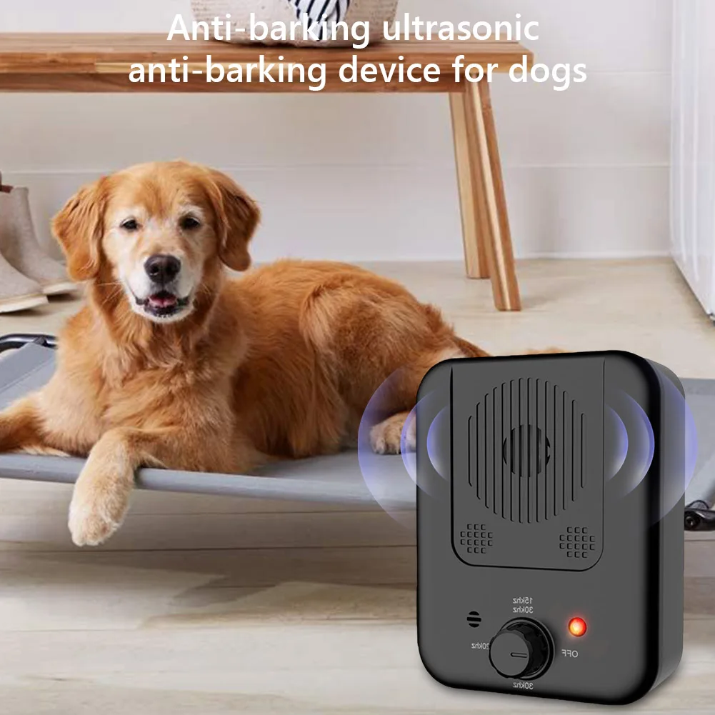 Ultrasonic Anti Barking Device 3 Modes Stop Barking Training Device IPX4 Waterproof Dog Barking Control Devices for Outdoor Use