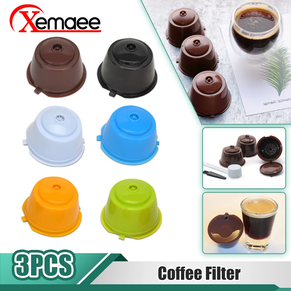 Coffee Capsule Filter Cup Colino Da Caffè Riutilizzabile Coffee Pod Coffeeware Spazzola Per Cucchiaio Ricaricabile Per Macchine Da Caffè Dolce Gusto