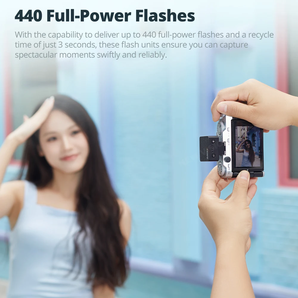 Godox iM20 IM22 iFlash 미니 수동 카메라 플래시 (다양한 카메라 모델 호환) 5단계 출력 출력 레벨, 범용 핫슈 마운트