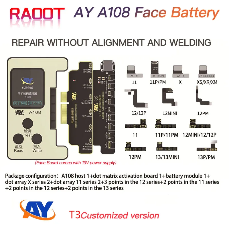 AY A108 BOX Face ID Multi-Functional Programmer For iPhone X