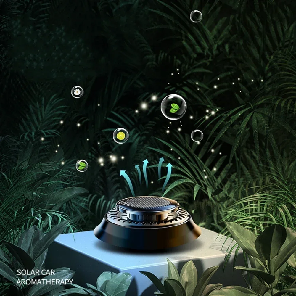 Solar Powered Car Aromatherapy Air Freshener for Essential Oil