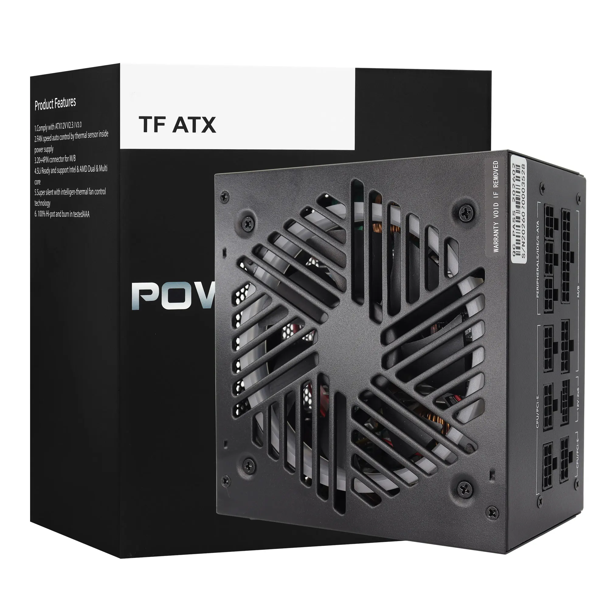 850W 파워 서플라이 80 PLUS GOLD 풀 전압 RGB 조명 액티브 PFC..