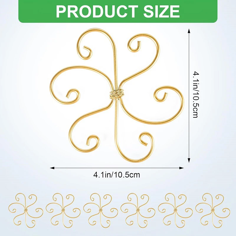 4/6/8Pcs Metal Plant Stem Support Durable Hook Stem Supports for Indoor Growing Climbing Alocasia Monstera Vine Healthy Growth