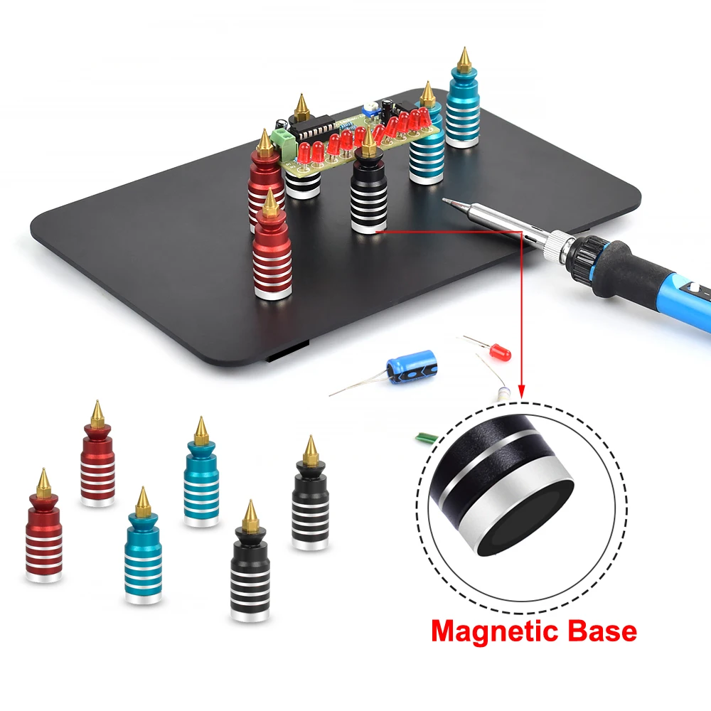 PCB Circuit Board Holder 4 with Magnetic Base for Soldering Repair