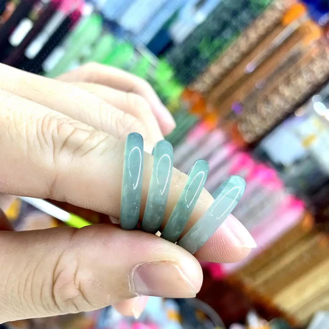 Natural Jadeite Ring Fine Gemstone Jewelry For Women Men Gift gemstone ring jade ring