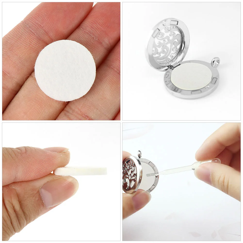 100 Pcs Car Aroma Diffuser Cotton Sheet Pad 2.25X2.25X0.3CM Household Aromatherapy Accessory car aroma diffuser pad