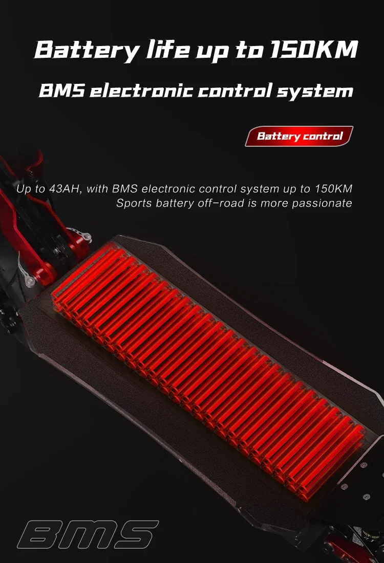 EU shipped Boyueda S4 8000w 60V 43ah maximum speed 85KM/H dual motor adult off-road electric scooter foldable 13 inches Sf4e61226722d450aaa13dd30368595c71