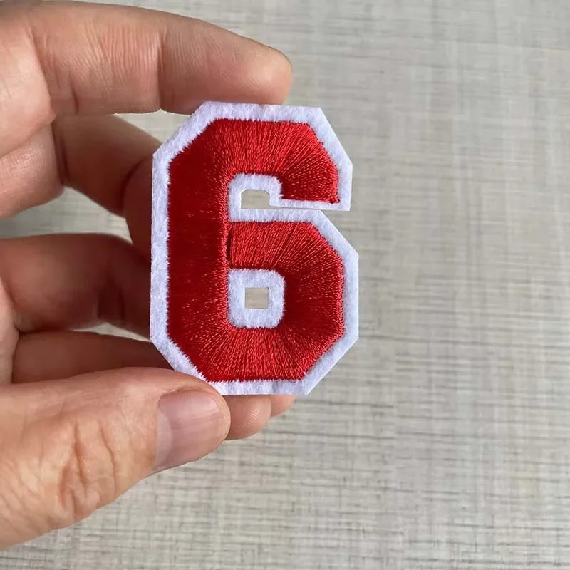 Multicolor Number Patch Set - Embroidered Iron-On Fabric Decals