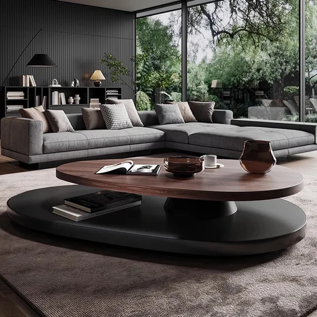 Table basse nordique avancée, luxe italien, originalité, salon, Designers, meubles de maison en bois, Salontafel FYCT 1