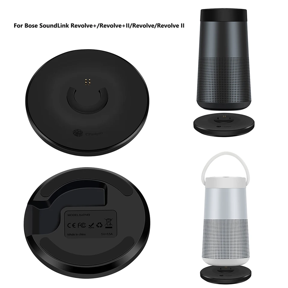 Charger for Bose Soundlink Revolve,Charging Cradle Dock for Bose Soundlink Revolve/Soundlink Revolve Replacement Bluetooth Charger Dock with Charging Cable