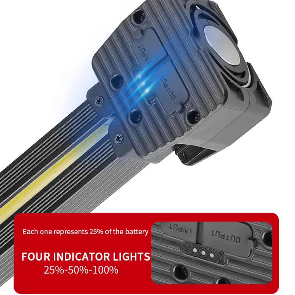 LED Flashlight Camping Lights Camping Lamp LED Work Light Work Light USB Rechargeable XPE LED Emergency Floodlight IPX4 Waterproof COB Handheld Camping Torch Multifunctional Inspection Lamp