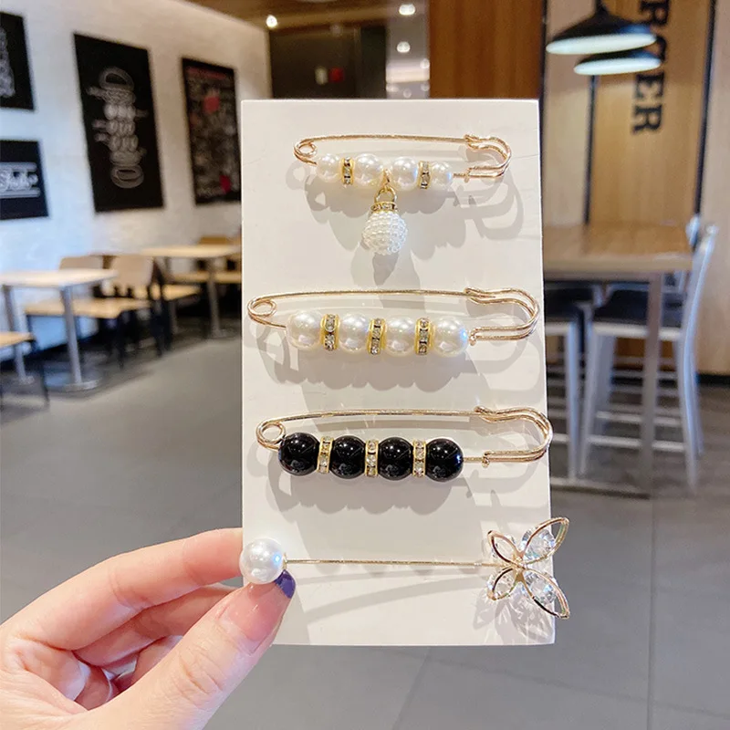 1Set Detachable Pearl Brooch Pins Fastener Pants Pin Button Sewing-Free Buckles For Jeans Sweater Perfect Fit Reduce