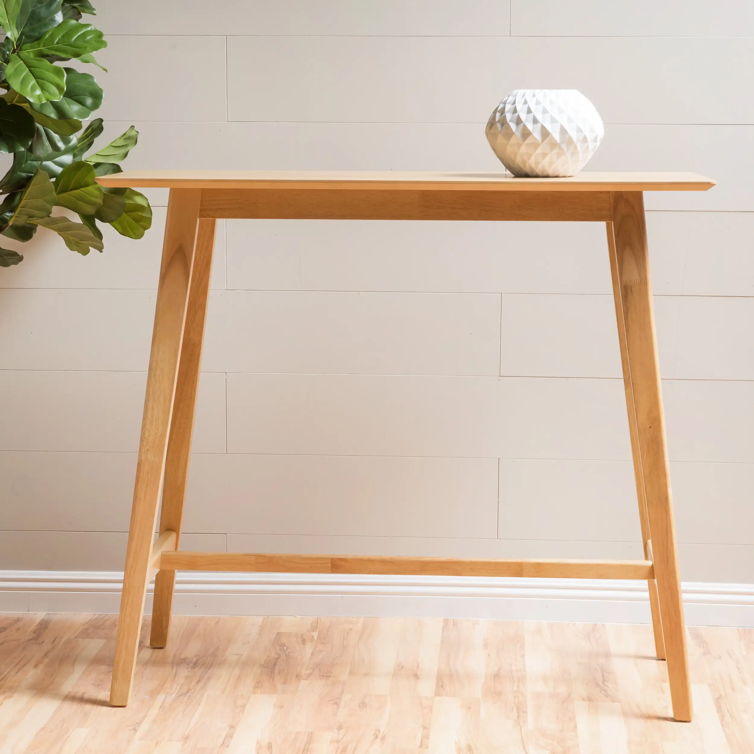 

Noble House Luzan Natural Oak Finish Wood Bar Table
