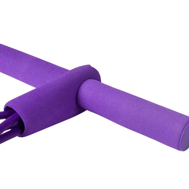 4 Tube Pedal Exerciser Pull Ropes Exerciser Rower Belly Resistance Band Home Gym Sport Training Pedal Elastic Bands Fitness 3