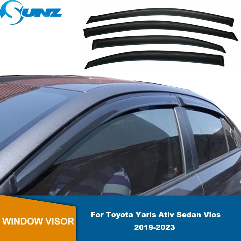 

Side Windshield For Toyota Yaris Ativ Sedan Vios 2019 2020 2021 2022 2023 Car Window Visor Weather Shield Rain Guard Deflector