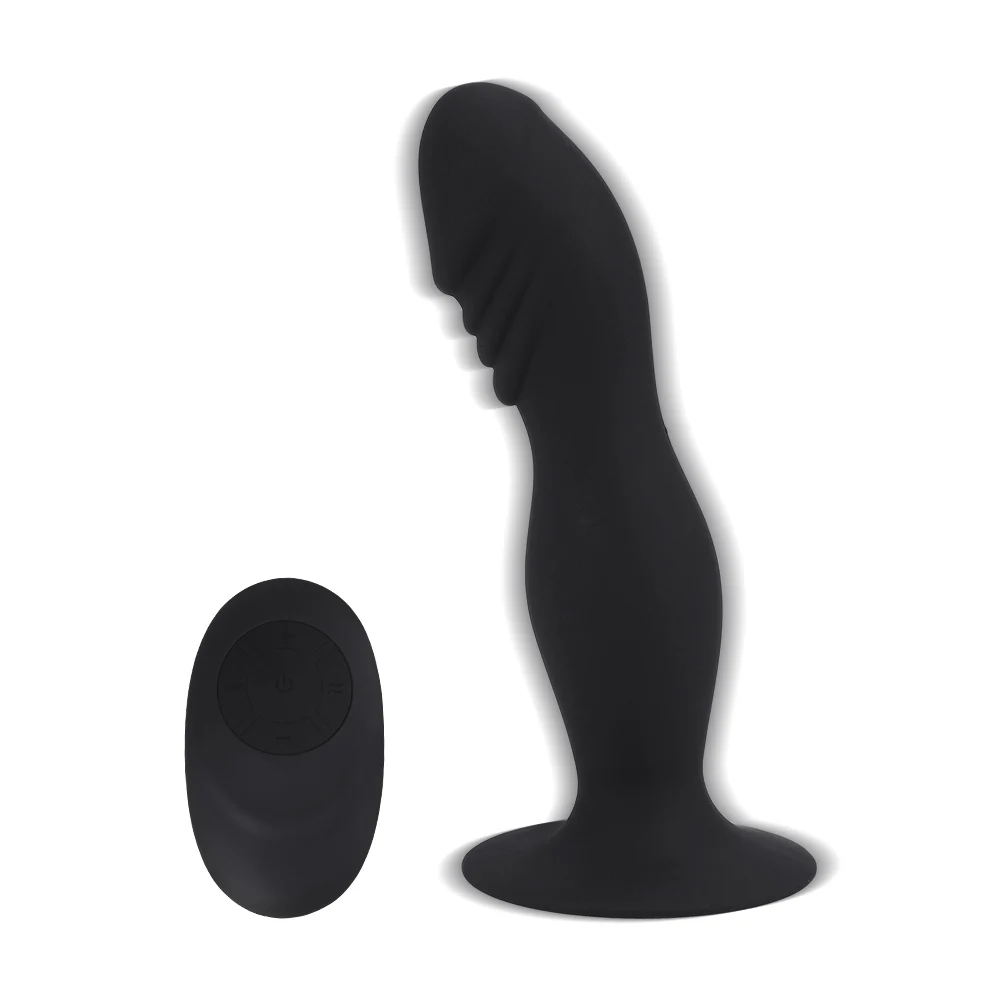 Butt Plug Vibrating Wireless Remote Control 10 Speeds Dildo Anal Vibrator G-spot Prostate Massager Suction_voghion.com