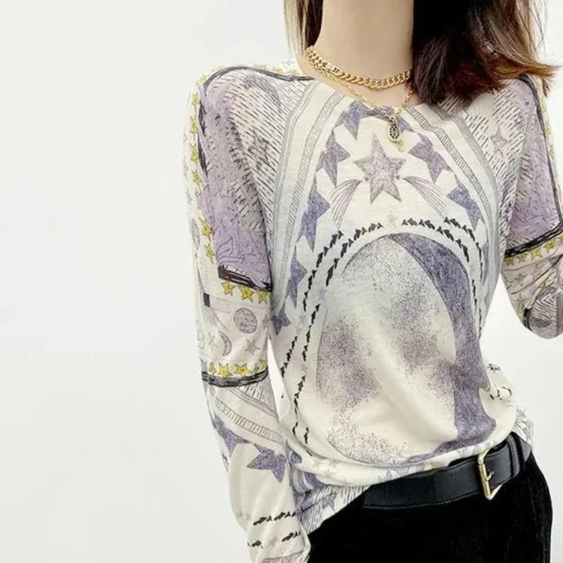 Magliette Da Donna Con Stampa Vestiti Grafica Magliette Larghe 2023 Tees Top Femminili Vendita Tendenza All'Ingrosso Corea Elegante Vecchio Alt Kpop