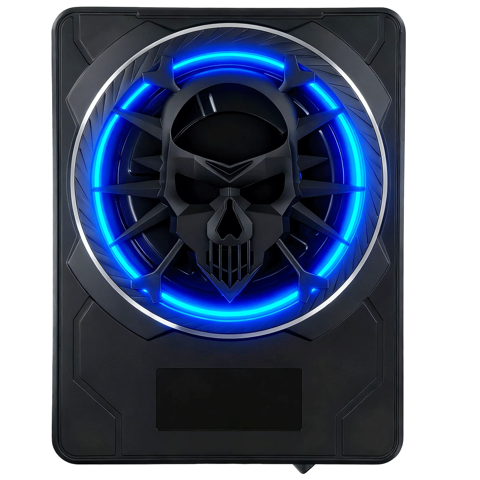 Podofo 1 Stück 10 Zoll 1200W Schlanker Auto-Subwoofer Unter dem Sitz mit Farbiger LED-Ambientebeleuchtung Eingebauter Verstärker – Detail 10