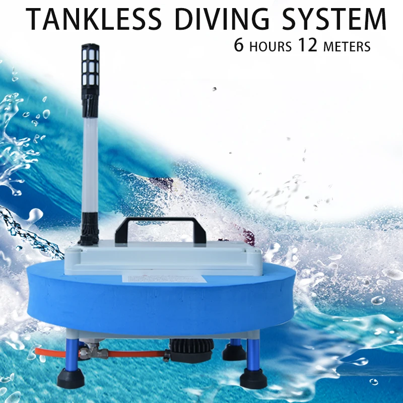 Diving Oxygen Breathing Machine 4 Hour 12 Meters Seabed Fishing Gold Panning Shooting Breathing Tankless Diving Breathing System 253d small peristaltic pump head laboratory industrial head metering transfer filling machine parts plus 2 meters black hose