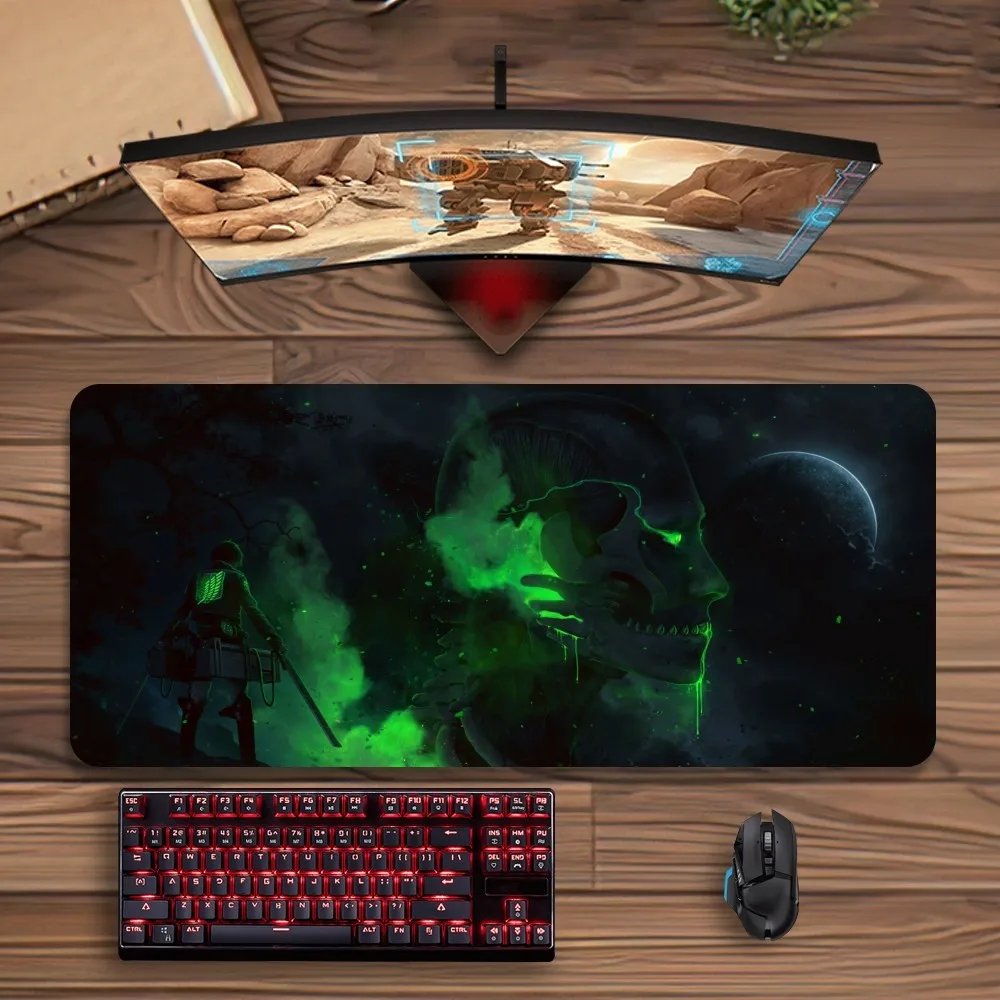 Attack-On-Titan Ackerman Mousepads Monster Large Mouse Mat Big Desk Pad Non Slip Rubber Mouse Pad Big Keyboard Mats Mouse Pad 5
