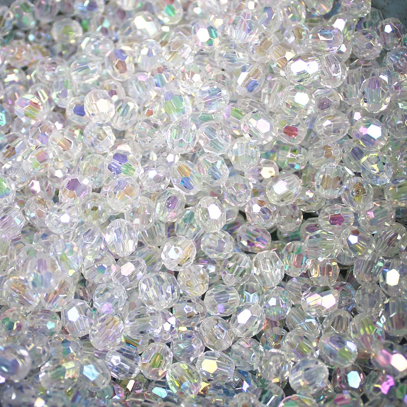 Acrylic Beads 500 Pcs 6/8/10mm for Fashion Jewelry DIY