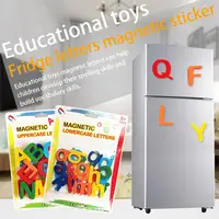 Kids Magnetic Learning Alphabet Letters Plastic Refrigerator Stickers Toddlers Kids Learning Spelling Counting Educational Toys 2
