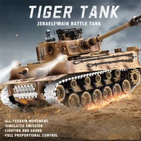 1/18 Large Rc Metal Tank 2.4GHz Remote Control War Tanks With Shooting Car Military Truck Model For Boys Children Kids Gifts New 1