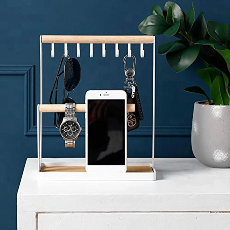 

Jewelry Storage Rack Desktop Bracelets Shelf Necklace Display Holder Sundries Organizer Box Multifunction Watch