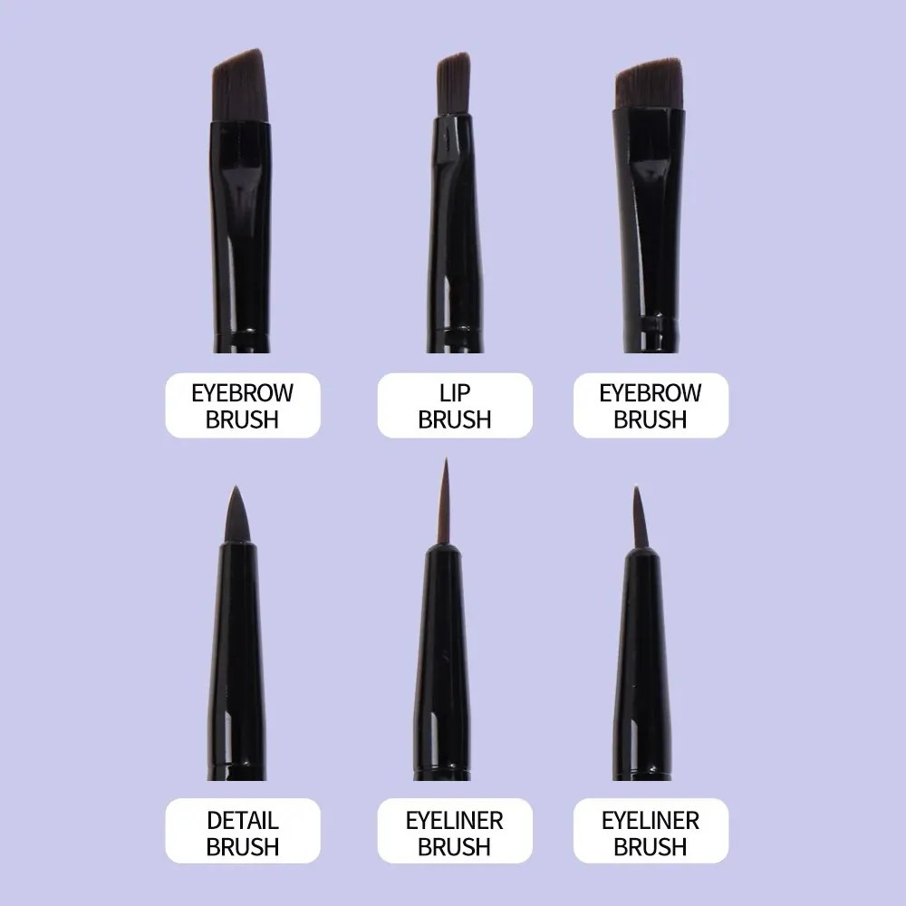 Maange 6 Piece/Set Eye Makeup Brushes Kit Professional Makeup Eyeshadow Eyeliner Brush Kit For Women Cosmetic Beauty Tools 2