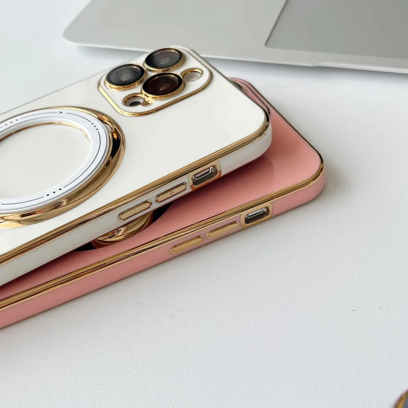 Magnetische Handyhülle Mit Magsafe Ringhalter Für Iphone Modelle_voghion.com