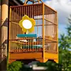 Bird Mirror For Cage Parrot Toys Mirror Cockatiel Perch Chewing Flower Shape Enrichment Stand Pet Supplies Cockatiel Cage 5