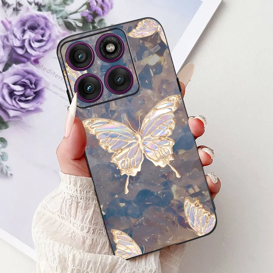 Floral Bowknot Soft Silicone Back Cover Case