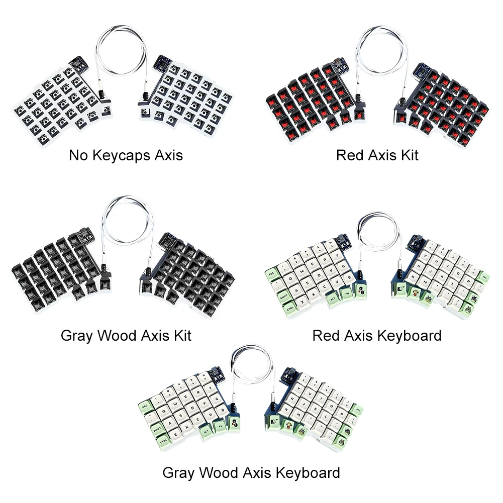 Silakka54 Wired Split Keyboard DIY QMK/VIAL Programmable Gaming Keyboard Hot Swap Left Right Hand Keyboards PC Gamer Accessories