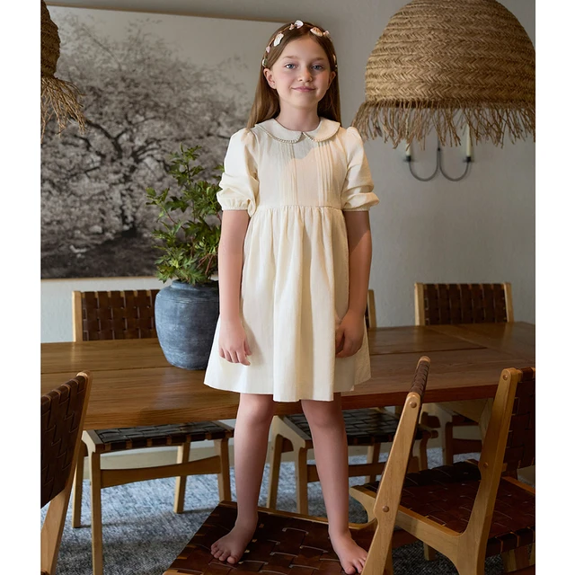 Robe en coton pour filles, collection Maison AS SS26, jacquard à rayures, tricot à motif diamant pour garçons, vêtements assortis pour la famille 1