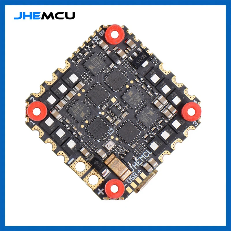 

JHEMCU GHF745AIO MPU6000 F745 Flight Controller BLHELI32 G071 40A / 50A 4in1 ESC 25.5X25.5mm 3-6S for FPV Freestyle Drone