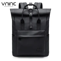 V.NINE Men's Backpack Black 15 inch Laptop Bag Waterproof Backpacks Men Office Work Back Pack with Compartments Multiple Pockets 1