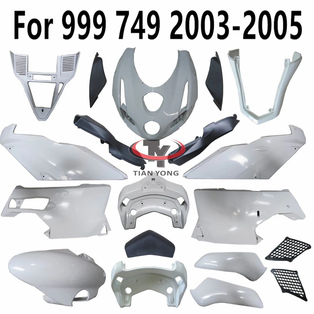 Unpainted Bodywork Motorcycle For Ducati 999 749 2003-2005 Fairing Accessories Pack left and right Components