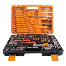 

121Pcs 1/4"&1/2" ratchet wrench combination spark plug socket wrench screw bit