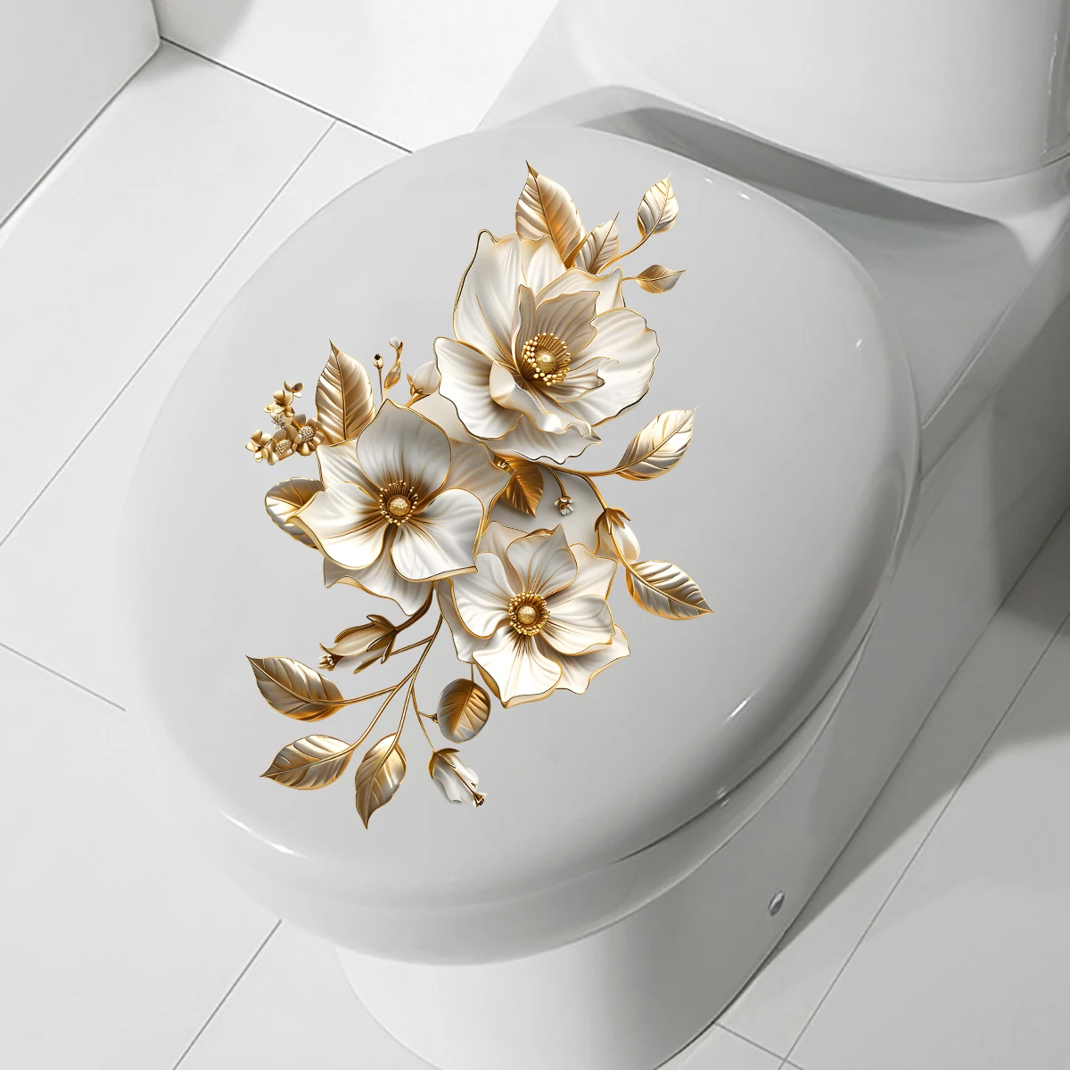 1PC bathroom toilet seat wall sticker self-adhesive DIY detachable PVC toilet sticker for bathroom decoration vinyl stickers toilet stickers toilet wall stickers toilet seat stickers