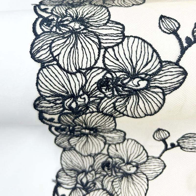 양면 수 놓은 레이스 트림 그물 자수 얇은 명주 그물 레이스 패브릭 메쉬 DIY 레이스 봉제 패브릭 브래지어 공예 란제리 바늘 작업