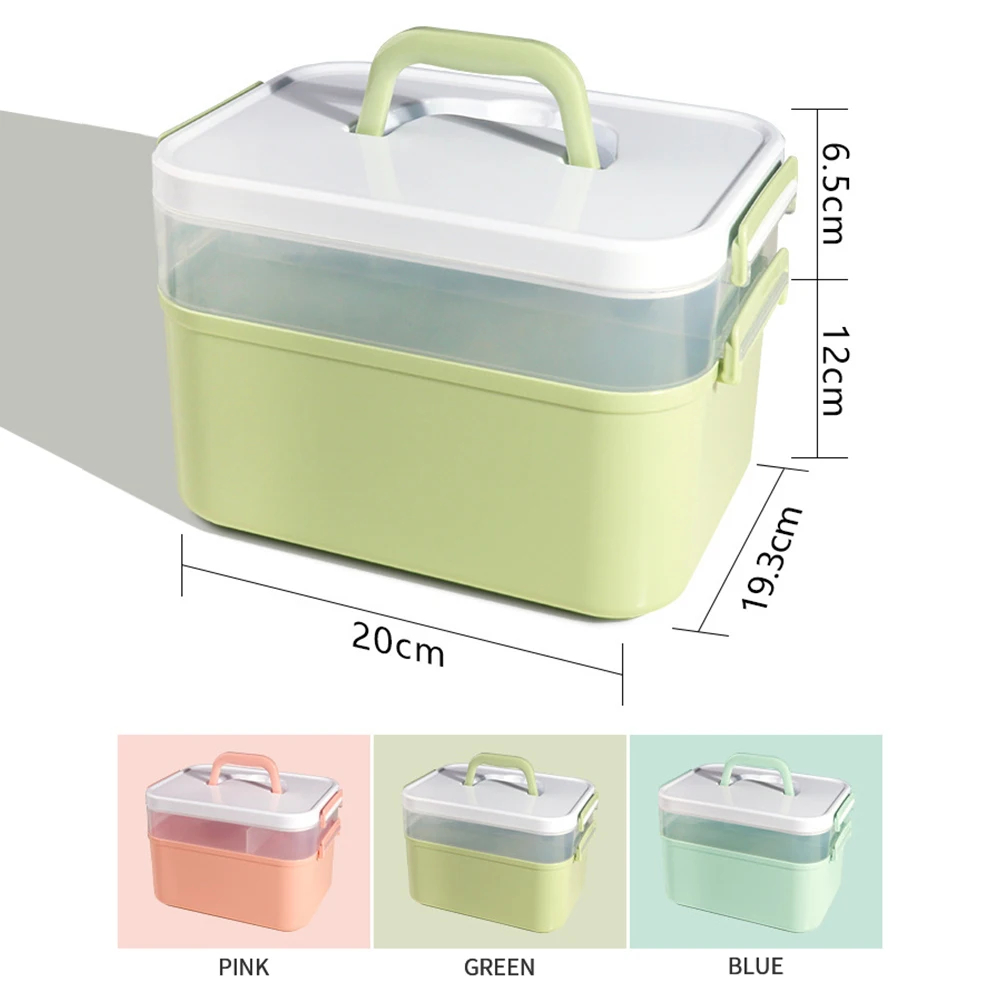 Neue hand Desktop Storage Box Kunststoff Schere Maniküre Organizer Schmuck Nagel Gel Pen Polnischen Container Maniküre Werkzeug Fall – Detail 6