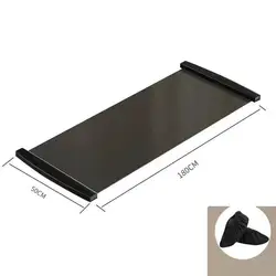 Fitness Glide Plate Board for Home Sliding and Leg Exercise (A2 Black)