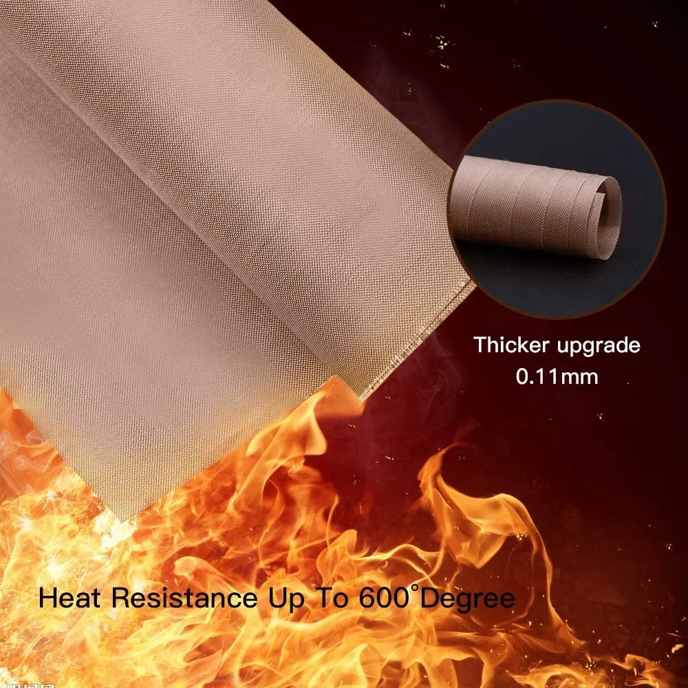 3Pcs PTFE Tefloon Sheet For Heat Press Transfer Paper Non Stick Heat Press Machines
