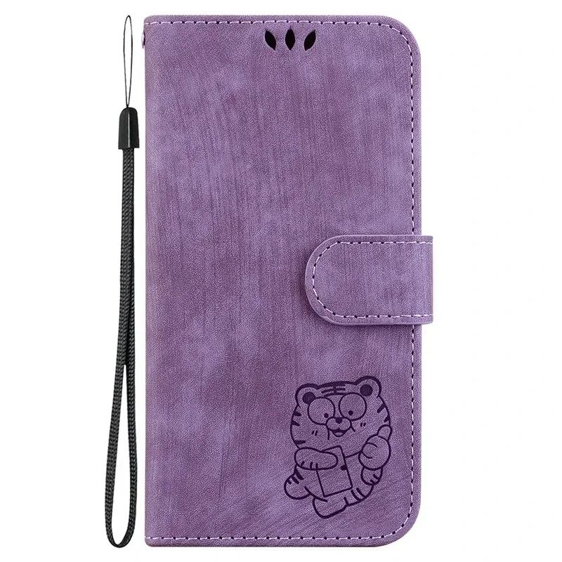 Solid Color Leather Flip Phone Case with Card Slots
