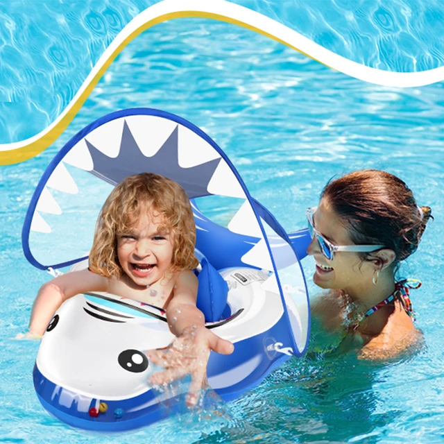 Summer Baby Float Circle Swimming Inflatable Infant Floating Kids Swim Pool Accessories Sunshade Circle Bathing Toys 2